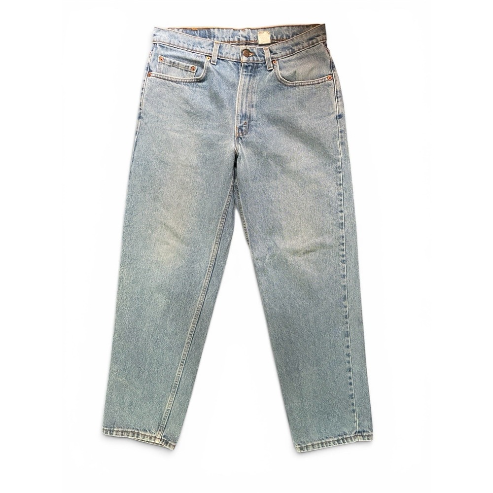 Levi's Men's Light Wash Blue Denim Jeans Relaxed Tapered Fit Mid Rise Cotton - Picture 3 of 4